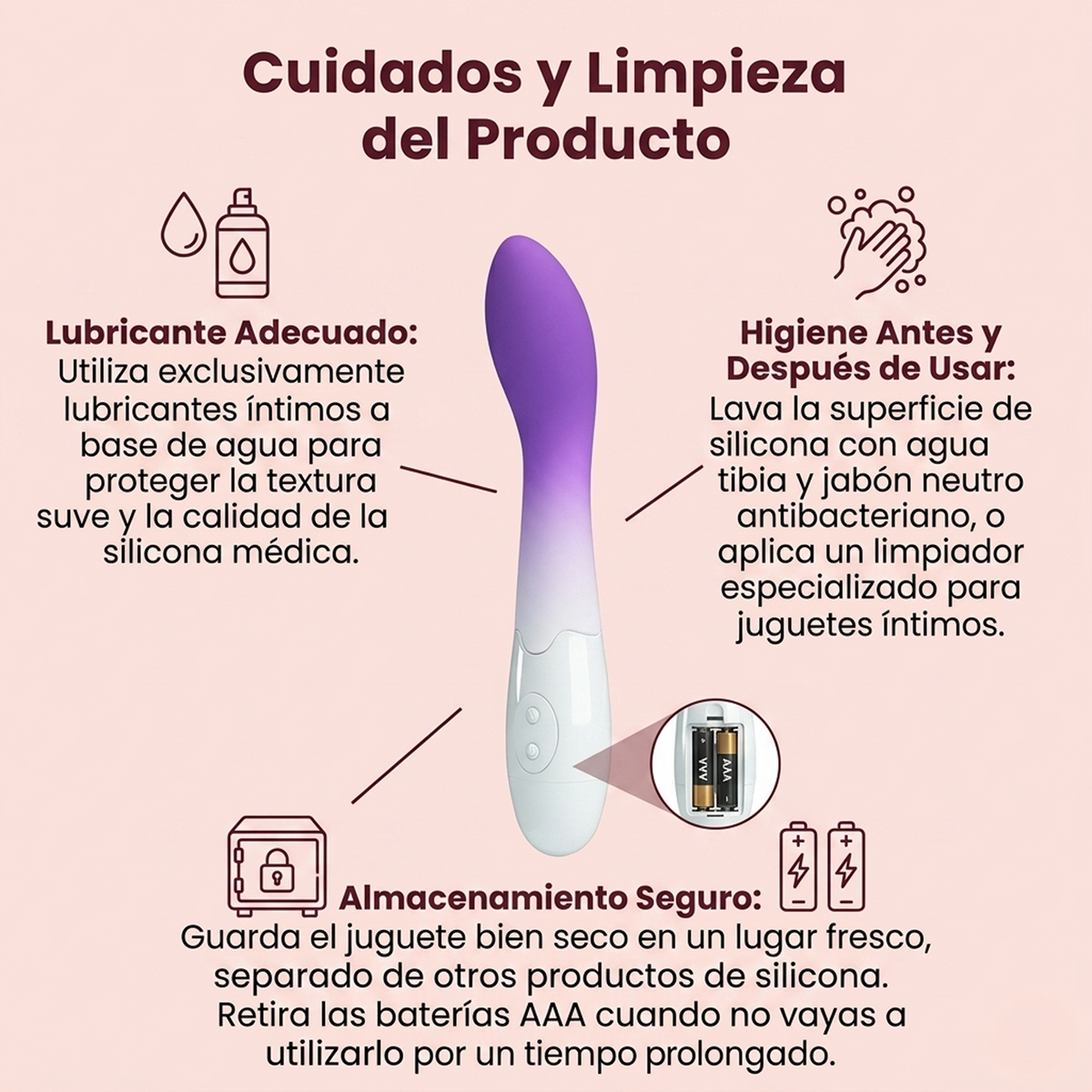 Pretty Love Bishop Vibrator - Purple Ombre