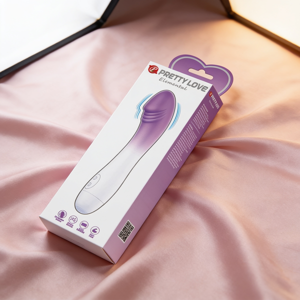 Pretty Love Elemental G-Spot Realistic Vibrator - Purple Ombre