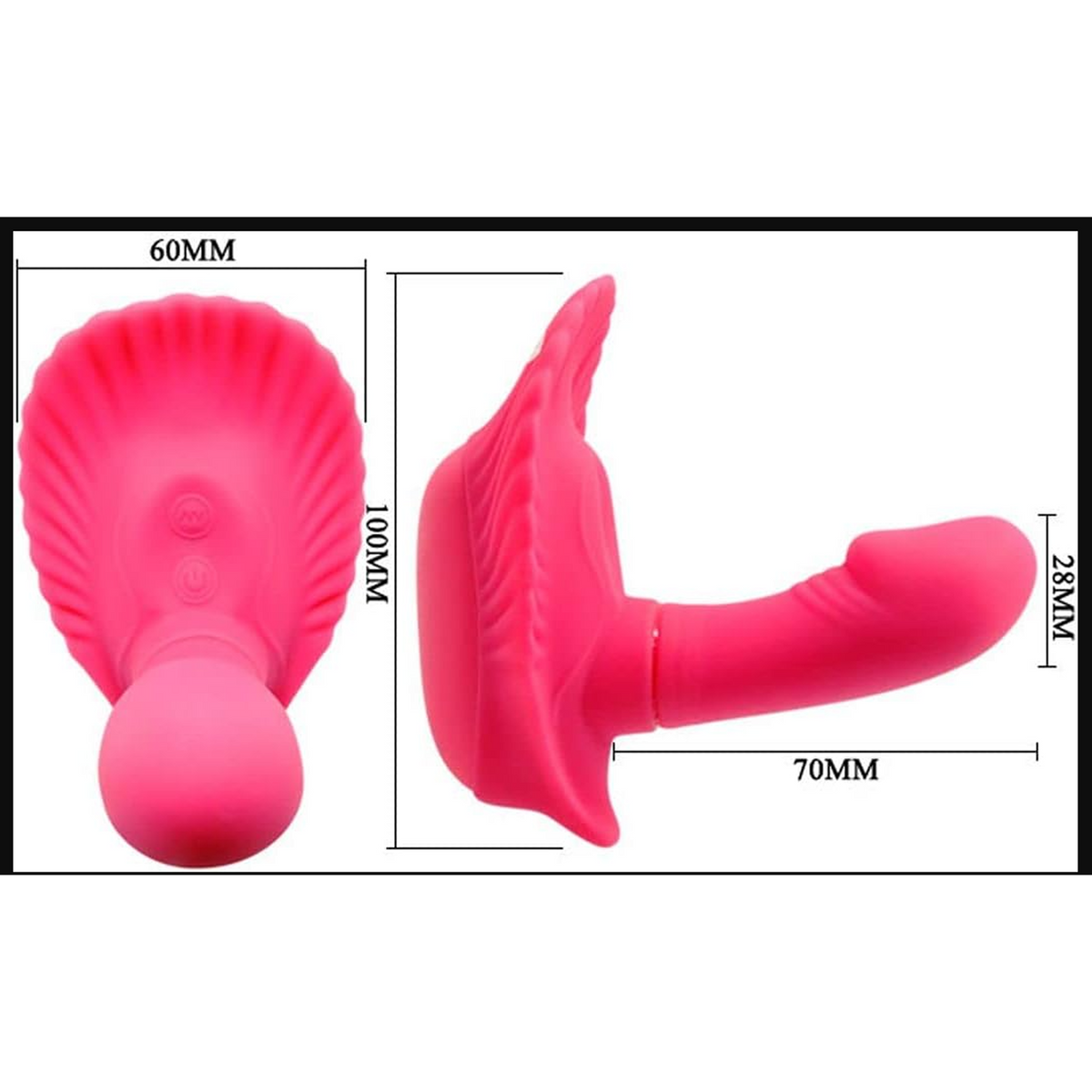 Pretty Love Fancy Remote Control Clamshell 30 Functions - Fuchsia