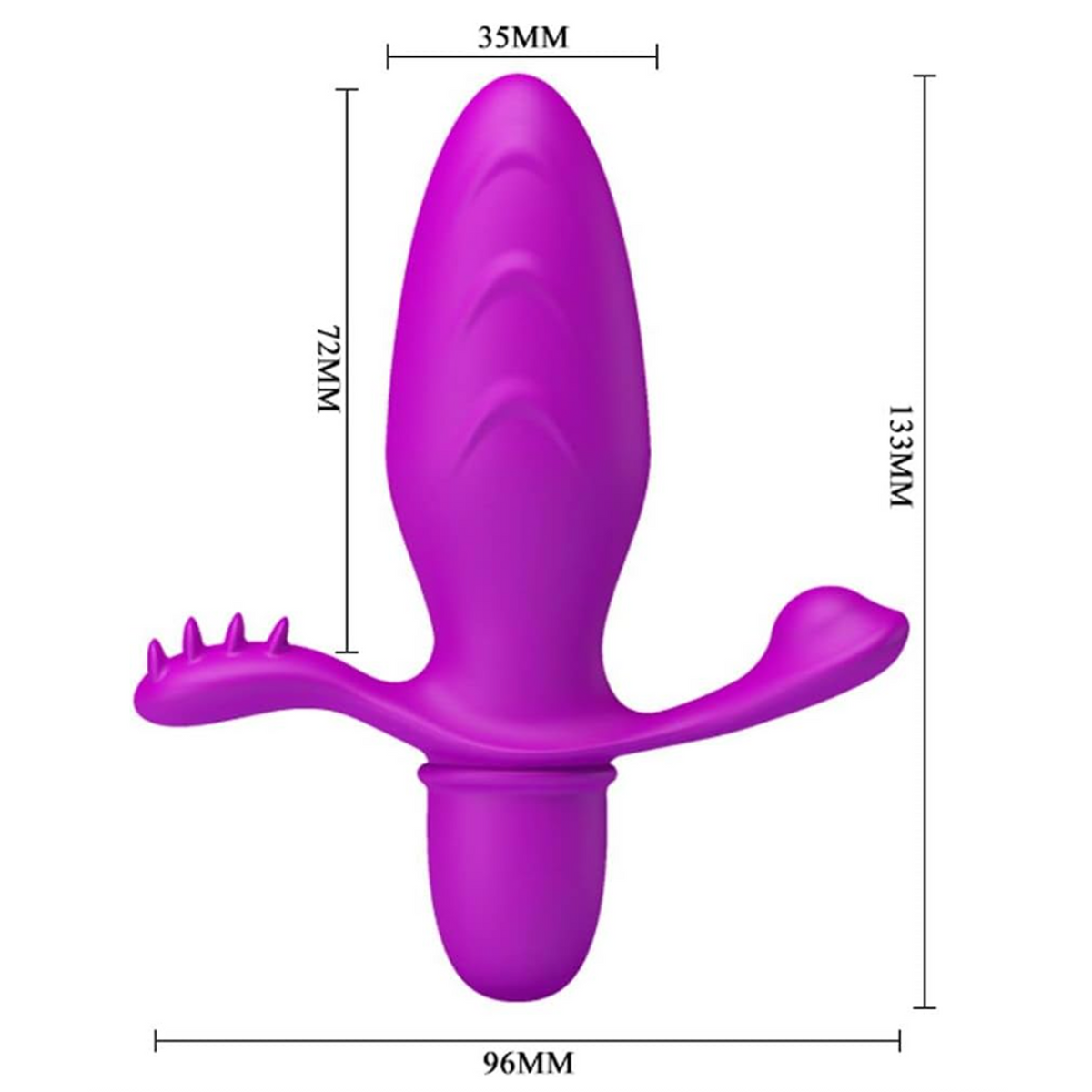 Pretty Love Fitch Anal Vibrator - Fuchsia