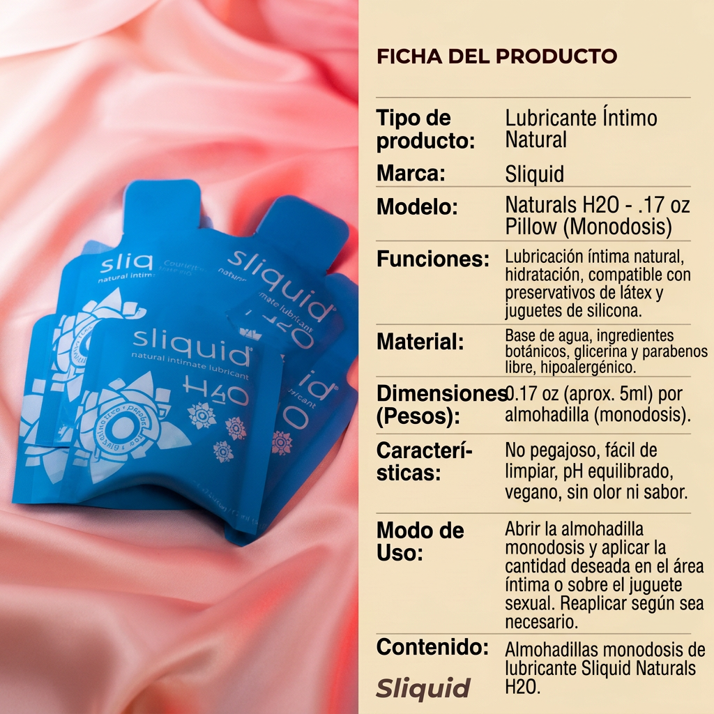Sliquid Naturals H2O - .17 oz Pillow