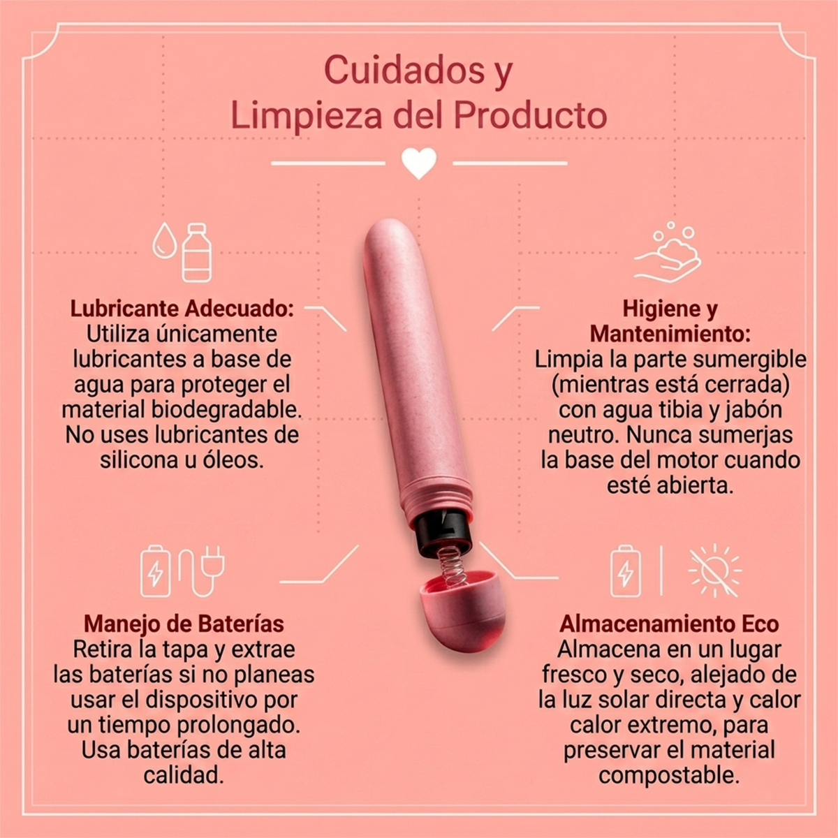 Blush Gaia Biodegradable Vibrator Eco - Coral