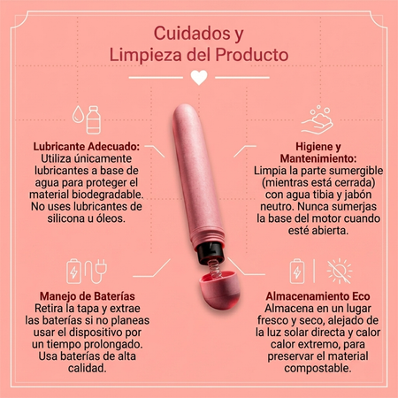 Blush Gaia Biodegradable Vibrator Eco - Coral