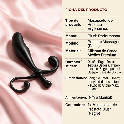 Blush Performance Prostate Massager - Black