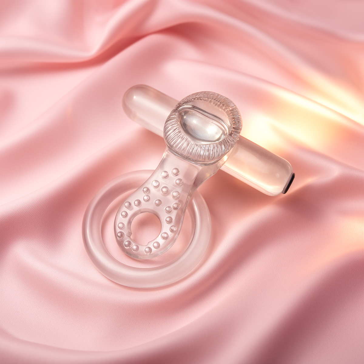 Blush Stay Hard Vibrating Tongue Ring - 10 Function Clear
