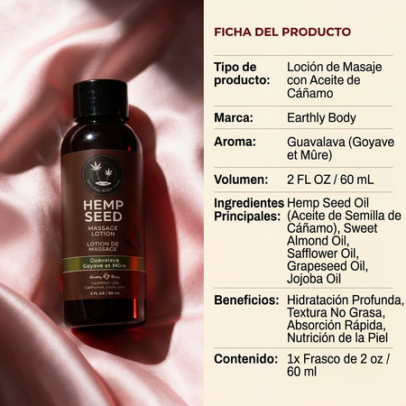 Earthly Body Hemp Seed Massage Lotion
