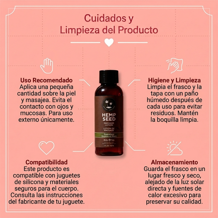 Earthly Body Hemp Seed Massage Lotion