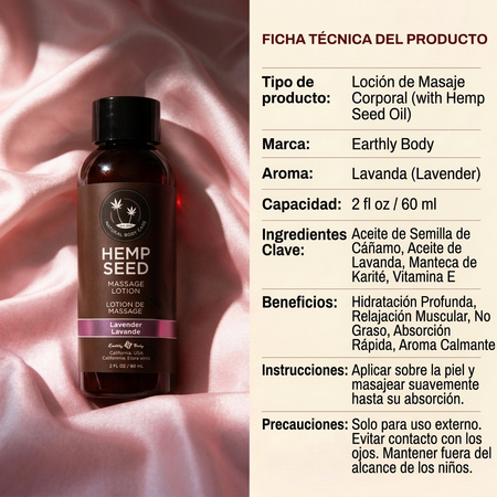 Earthly Body Hemp Seed Massage Lotion