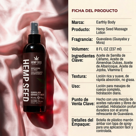 Earthly Body Hemp Seed Massage Lotion