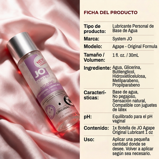 JO Agape - Original Lubricant 1 oz