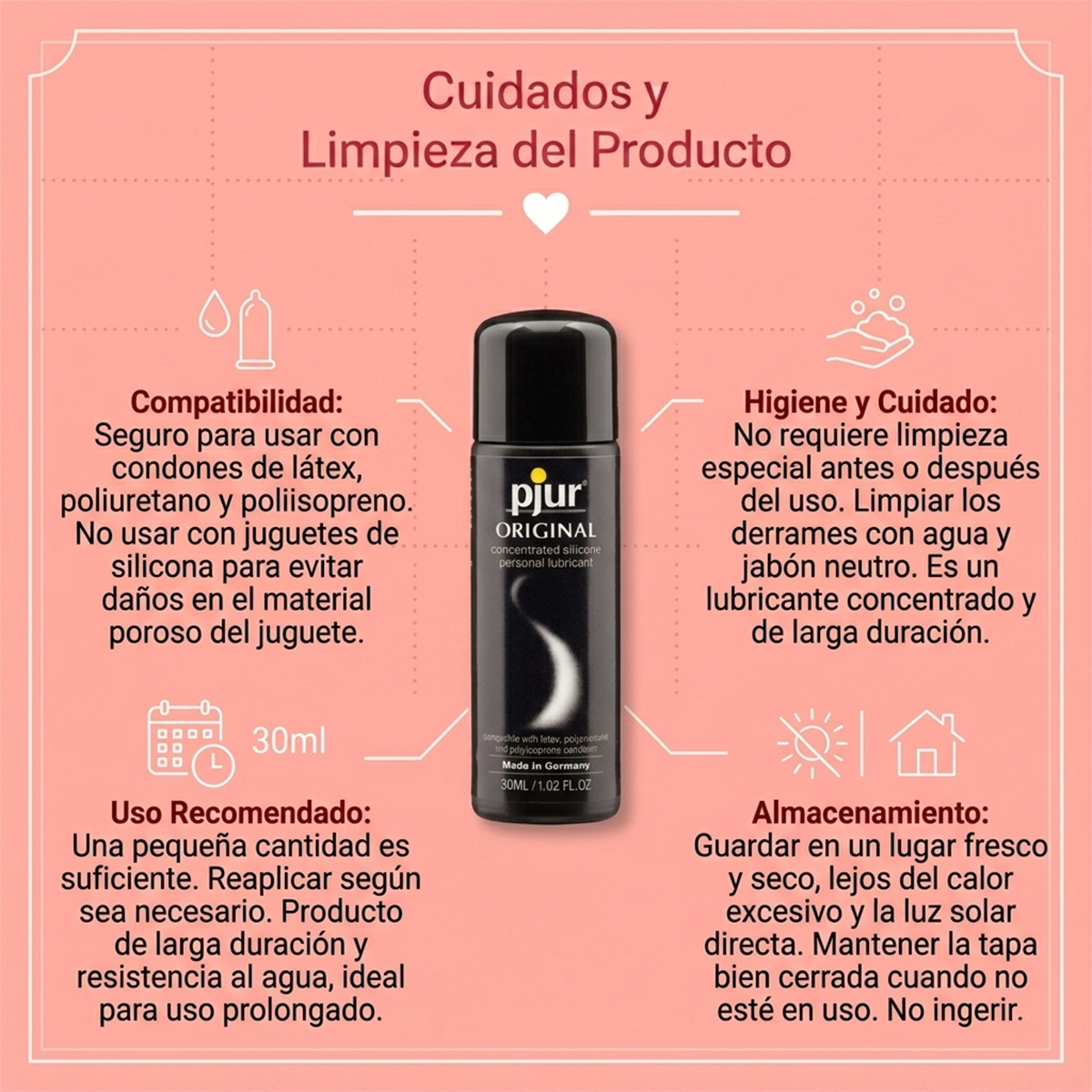 Pjur Original Silicone Personal Lubricant - 30 ml Bottle