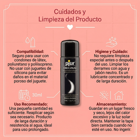 Pjur Original Silicone Personal Lubricant - 30 ml Bottle