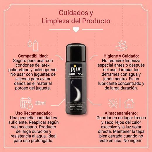 Pjur Original Silicone Personal Lubricant - 30 ml Bottle