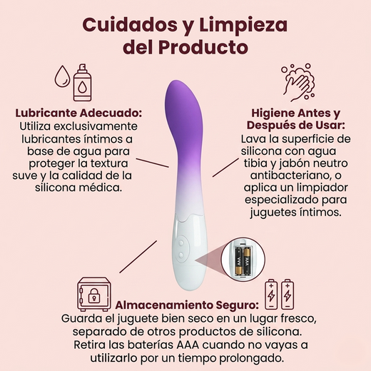 Pretty Love Bishop Vibrator - Purple Ombre