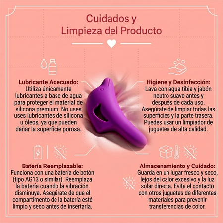 Pretty Love Dolphin Finger Vibe - Purple