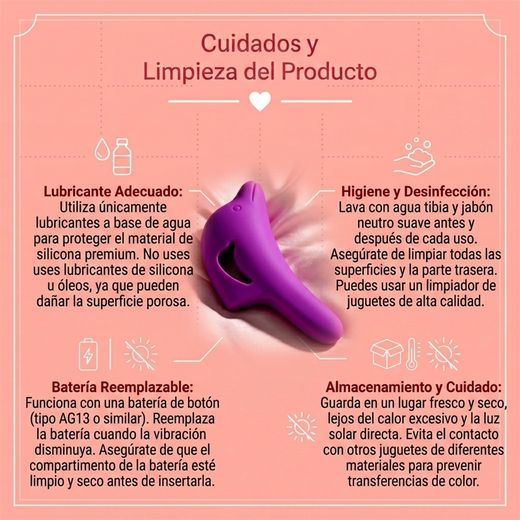 Pretty Love Dolphin Finger Vibe - Purple