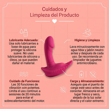 Pretty Love Fancy Remote Control Clamshell 30 Functions - Fuchsia