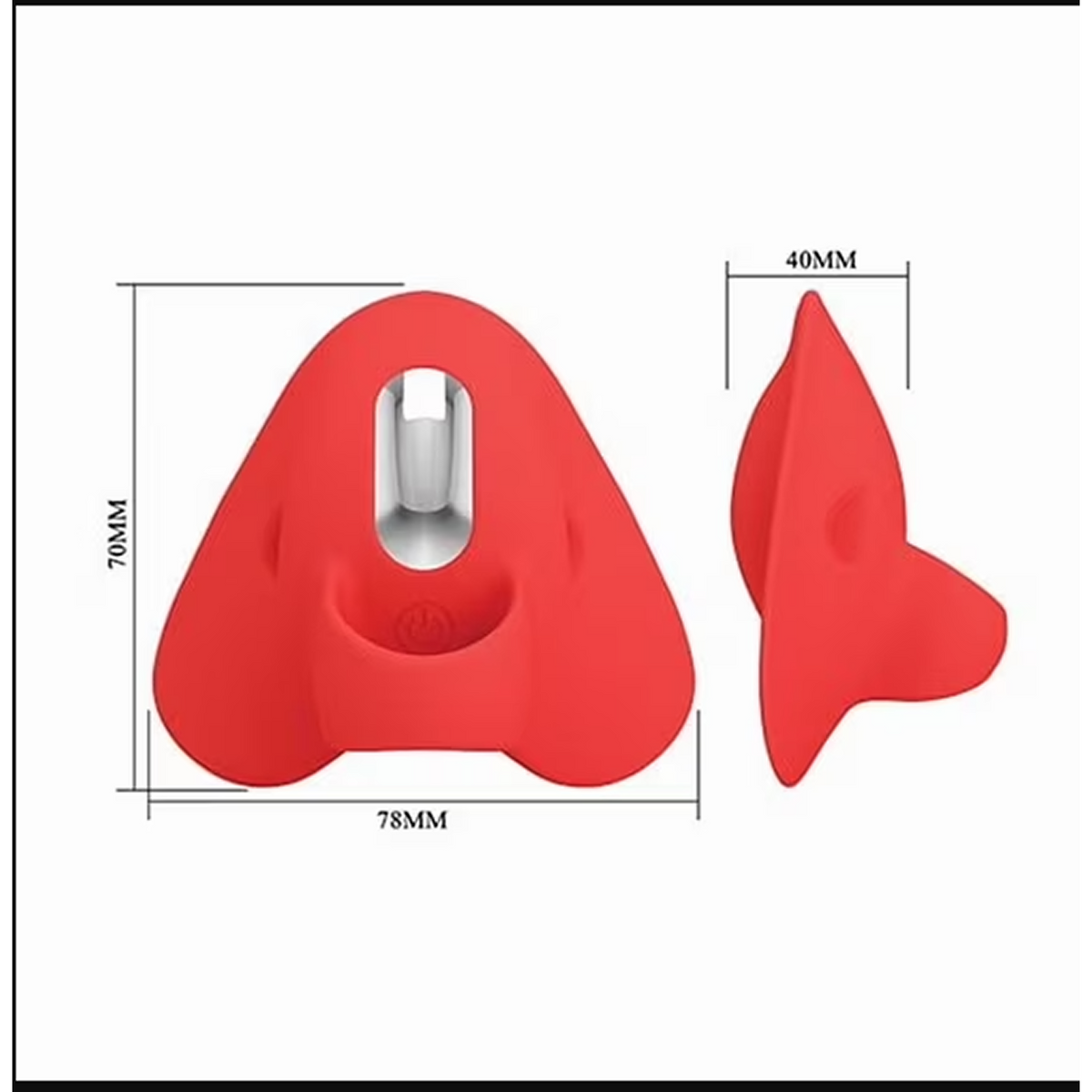 Pretty Love Carnation Manta Ray Finger Vibe - Red