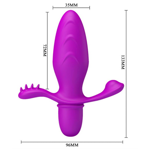 Pretty Love Fitch Anal Vibrator - Fuchsia