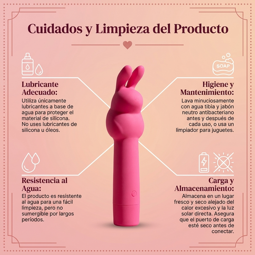 Pretty Love Gerardo Bunny Vibrator - Hot Pink