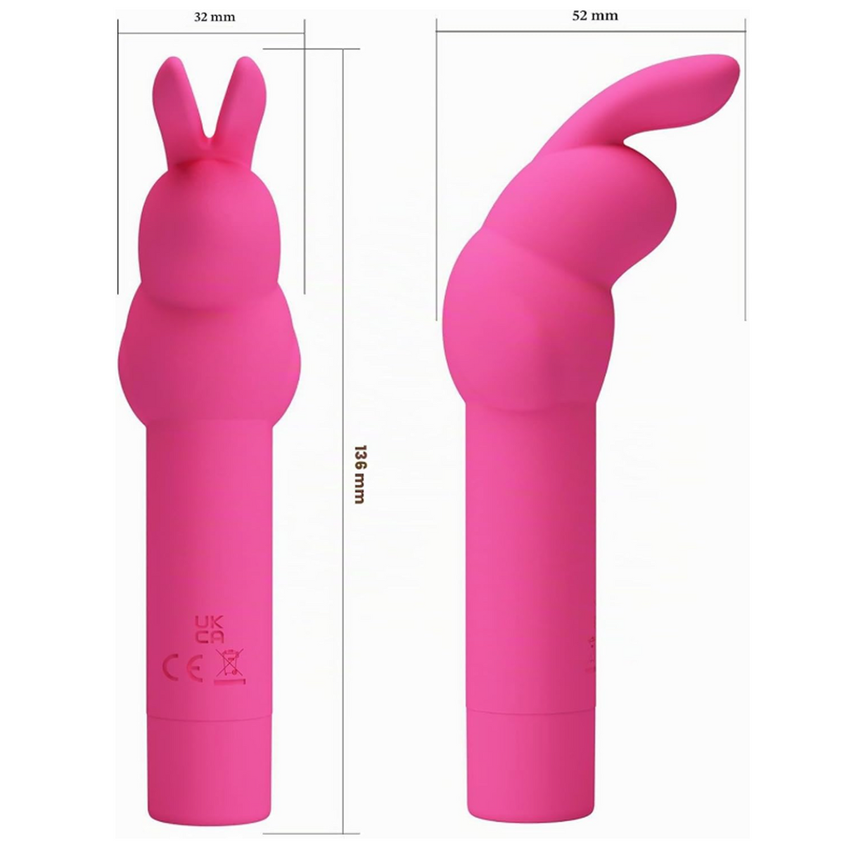 Pretty Love Gerardo Bunny Vibrator - Hot Pink