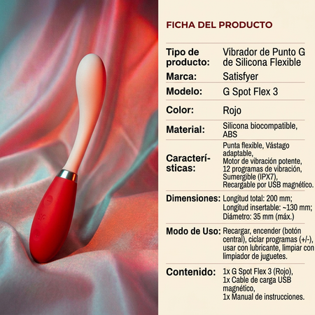 Satisfyer G Spot Flex 3 - Red