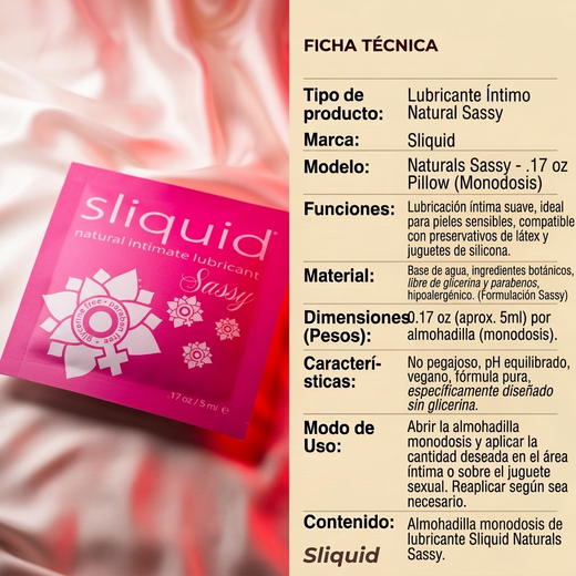 Sliquid Naturals Sassy Pillows - .17 oz